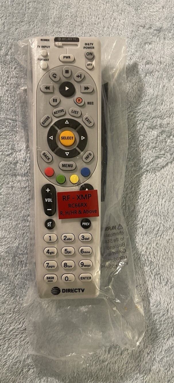 Direct TV Remote Control RC66RX Universal IR/RF Remote / BRAND NEW
